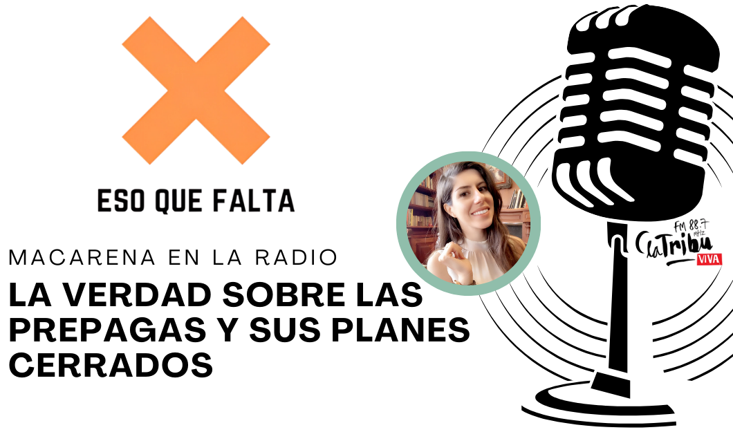 macarena fragueiro frias de ABOGADAS DE SALUD® en radio la tribu en el programa eso que falta