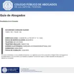 CAROLINA ACCOMAZZO ABOGADAS DE SALUD® MATRICULA